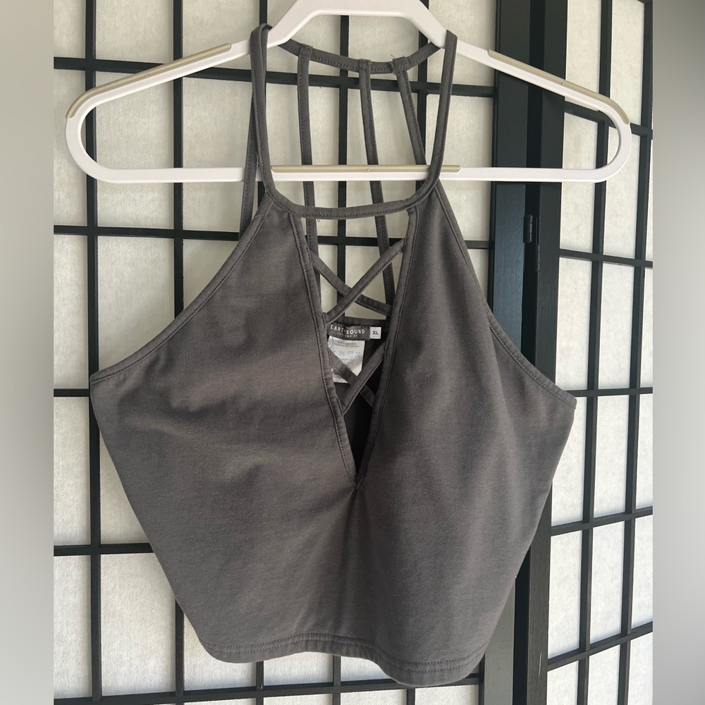 Grey Halter top